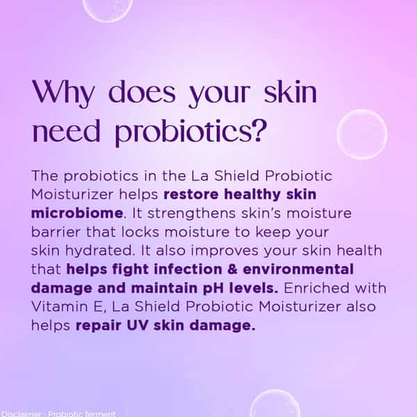 La Shield Intense Hydrating Cream Probiotic Moisturizer 100 Gm