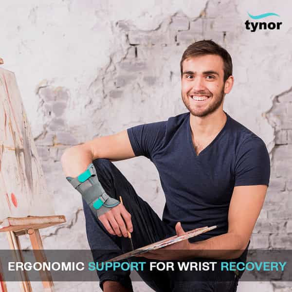 Tynor Wrist & Forearm Splint Grey Right Large 1 Unit