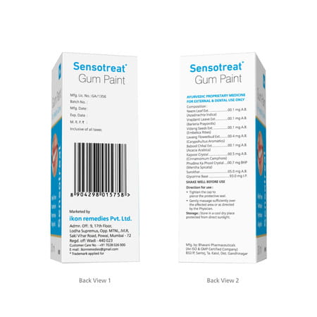Sensotreat Gum Paint For Relief From Gum Pain Sensitivity & Irritation 30 Ml (Pack Of 4)