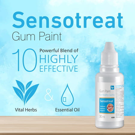 Sensotreat Gum Paint For Relief From Gum Pain Sensitivity & Irritation 30 Ml (Pack Of 4)