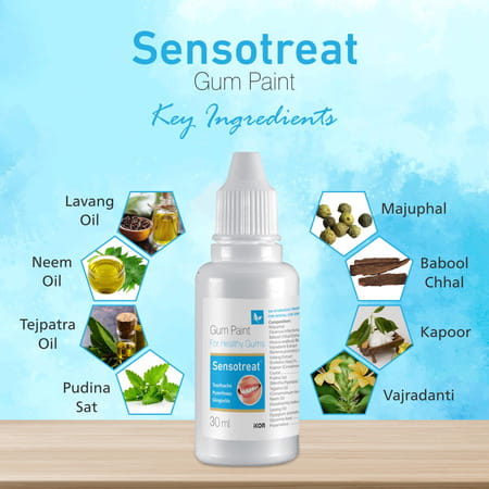 Sensotreat Gum Paint For Relief From Gum Pain Sensitivity & Irritation 30 Ml (Pack Of 4)
