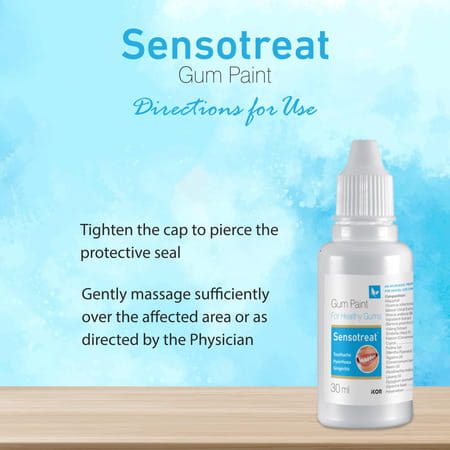 Sensotreat Gum Paint For Relief From Gum Pain Sensitivity & Irritation 30 Ml (Pack Of 4)