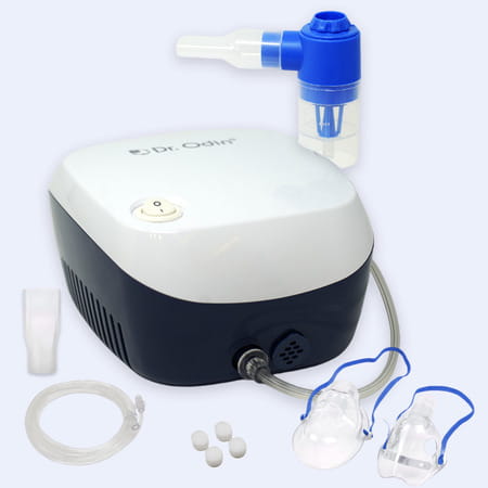 Dr. Odin Ons 105 Smart Portable Nebulizer Fpr Pediatric To Adult Use (White & Blue) 1 No'S