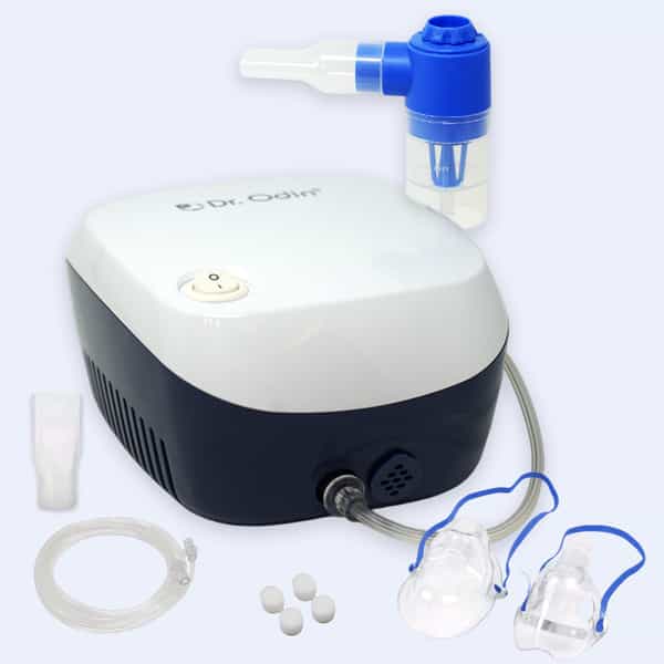 Dr. Odin Ons 105 Smart Portable Nebulizer Fpr Pediatric To Adult Use (White & Blue) 1 No's
