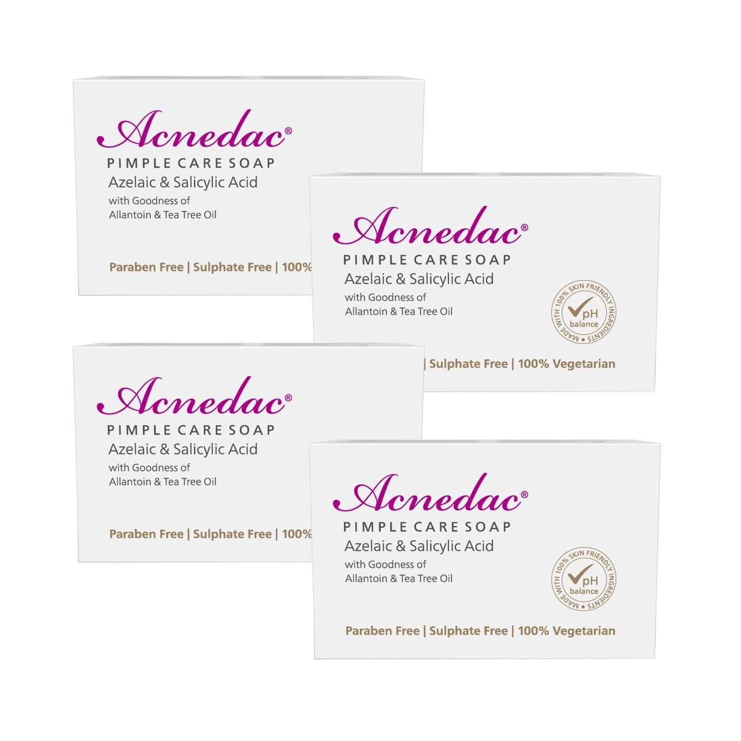 Acnedac Pimple Care Soap 100 Gm (pack Of 4)