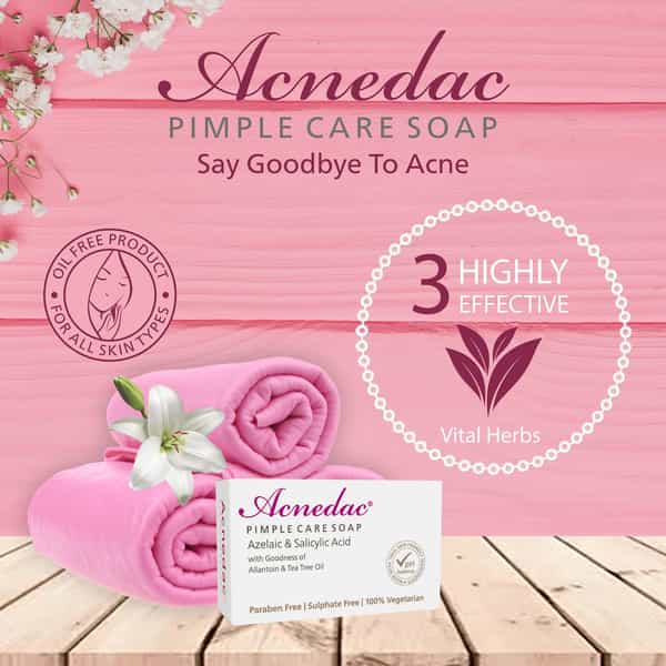 Acnedac Pimple Care Soap 100 Gm (Pack Of 4)
