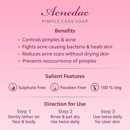 Acnedac Pimple Care Soap 100 Gm (Pack Of 4)
