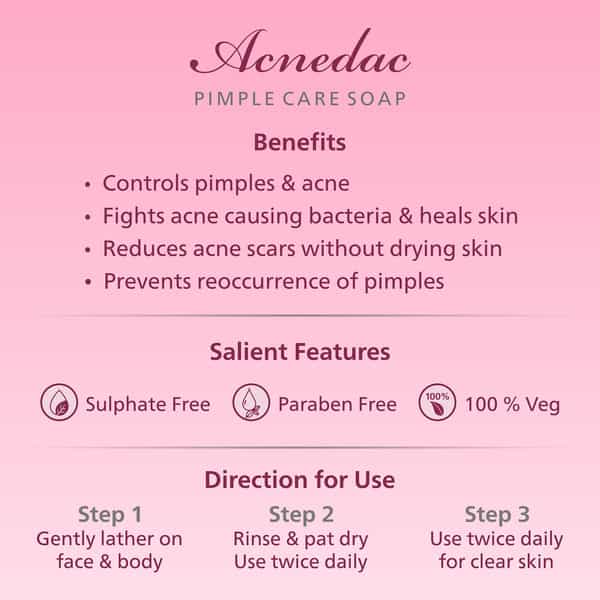 Acnedac Pimple Care Soap 100 Gm (Pack Of 4)