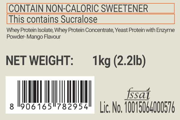 Fuelone Whey Max Protein Blend | Mango | 1Kg (2.2Lbs) | 27G Protein Per Scoop