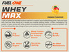 Fuelone Whey Max Protein Blend | Mango | 1Kg (2.2Lbs) | 27G Protein Per Scoop