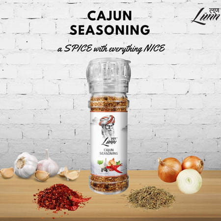 Lunn Cajun Seasoning Grinder 55g Each (Pack Of 2)