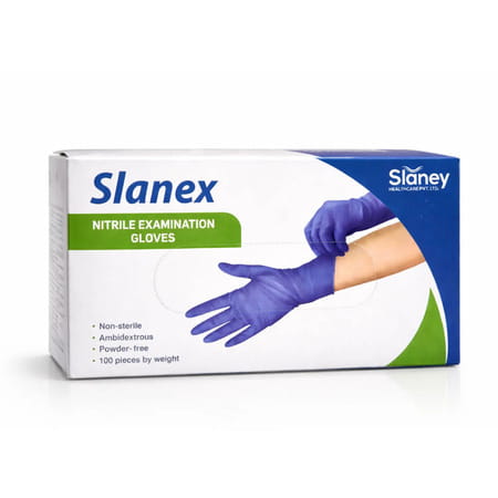 Slanex Nitrile Examination Gloves - L