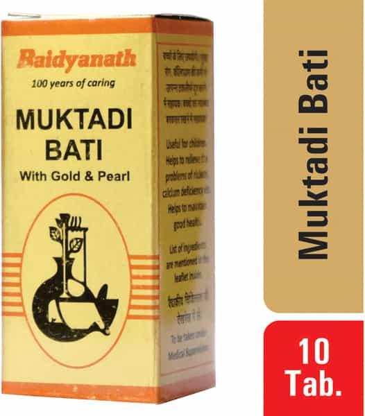 Baidyanath Asli Ayurved Muktadi Bati With Gold & Pearl - 10 Tablets