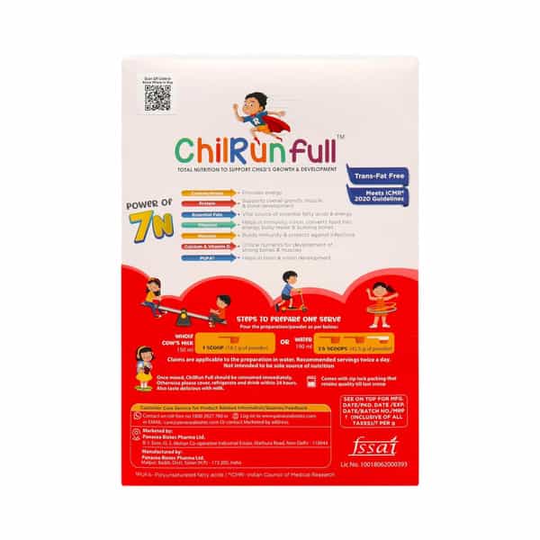 Chilrunfull Vanilla Flavour Total Nutrition To Support Childs Growth & Devlopment Jar Of 400Gm