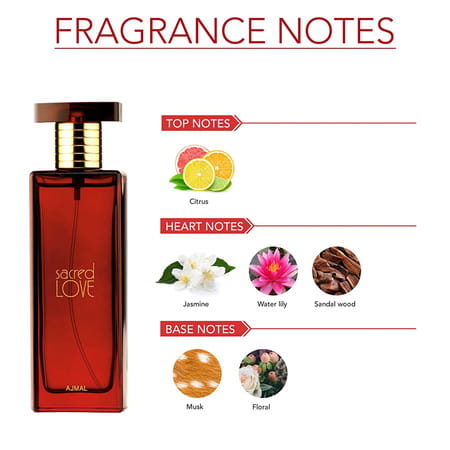 Ajmal Amber Magic Edp 100ml Perfume For Men And Sacred Love Edp 50ml Perfume For Women