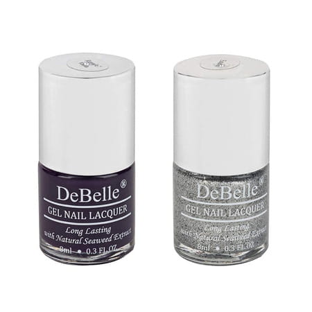 Debelle Gel Nail Polish Gift Set Of 2 Royale Viola | Estella-16 Ml (8 Ml Each)