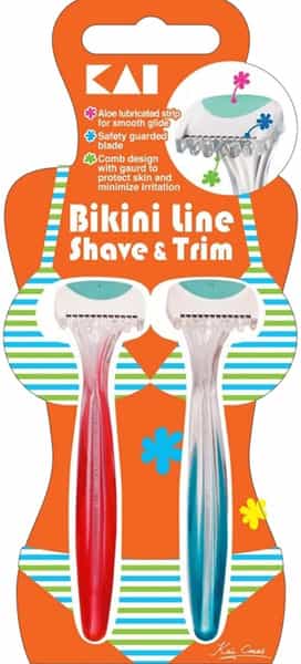 Kai Bikini Line Shave & Trimmer Razor - 2 No's
