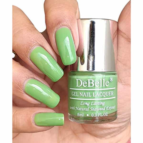 Debelle Gel Nail Polish Combo Set Of 5 Pastel Green 40 Ml(8 Ml Each) Rakhi Gift