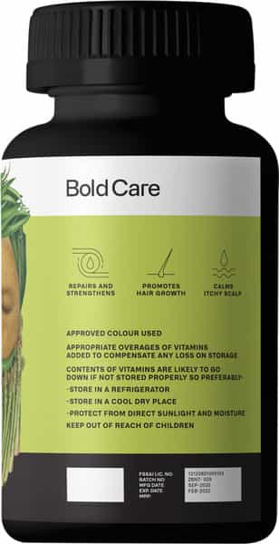 Bold Care Organic Biotin Tablets For Hair Growth - 60 Tablets