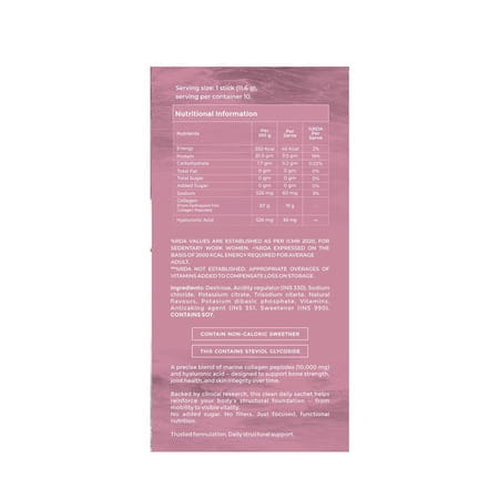Briyo Forme Collagen + Hyaluronic Acid Sachets | 11.6g | Marine Collagen | 60mg Ha | Orange - 10n