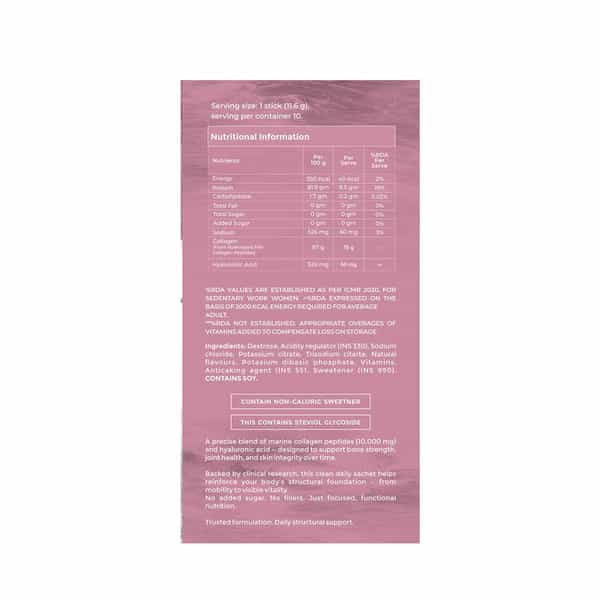 Briyo Forme Collagen + Hyaluronic Acid Sachets | 11.6G | Marine Collagen | 60Mg Ha | Orange - 10N