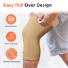 Vissco Tubular Elastic Knee Cap For Knee Pain Relief - Xl - Beige (In Pair)