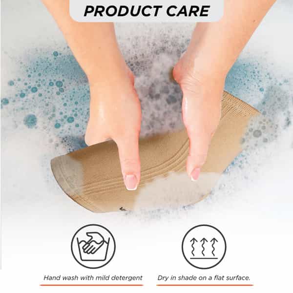 Vissco Tubular Elastic Knee Cap For Knee Pain Relief - Xl - Beige (In Pair)
