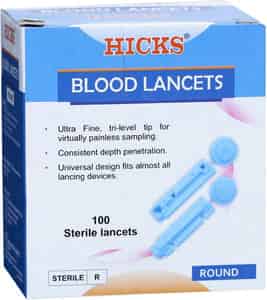 Hicks Round Blood Sterile Lancets
