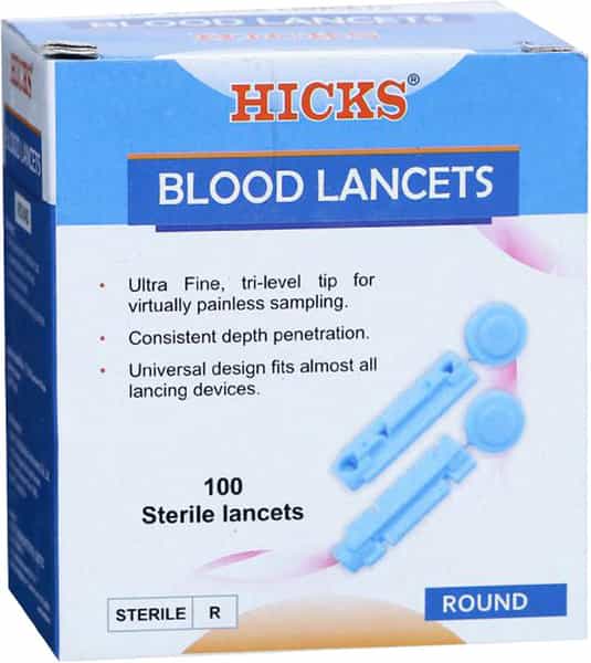 Hicks Round Blood Sterile Lancets