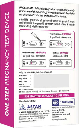 Adicare One Step Pregnancy Test Kit | Hcg Home Pregnancy Test - Pack Of-3