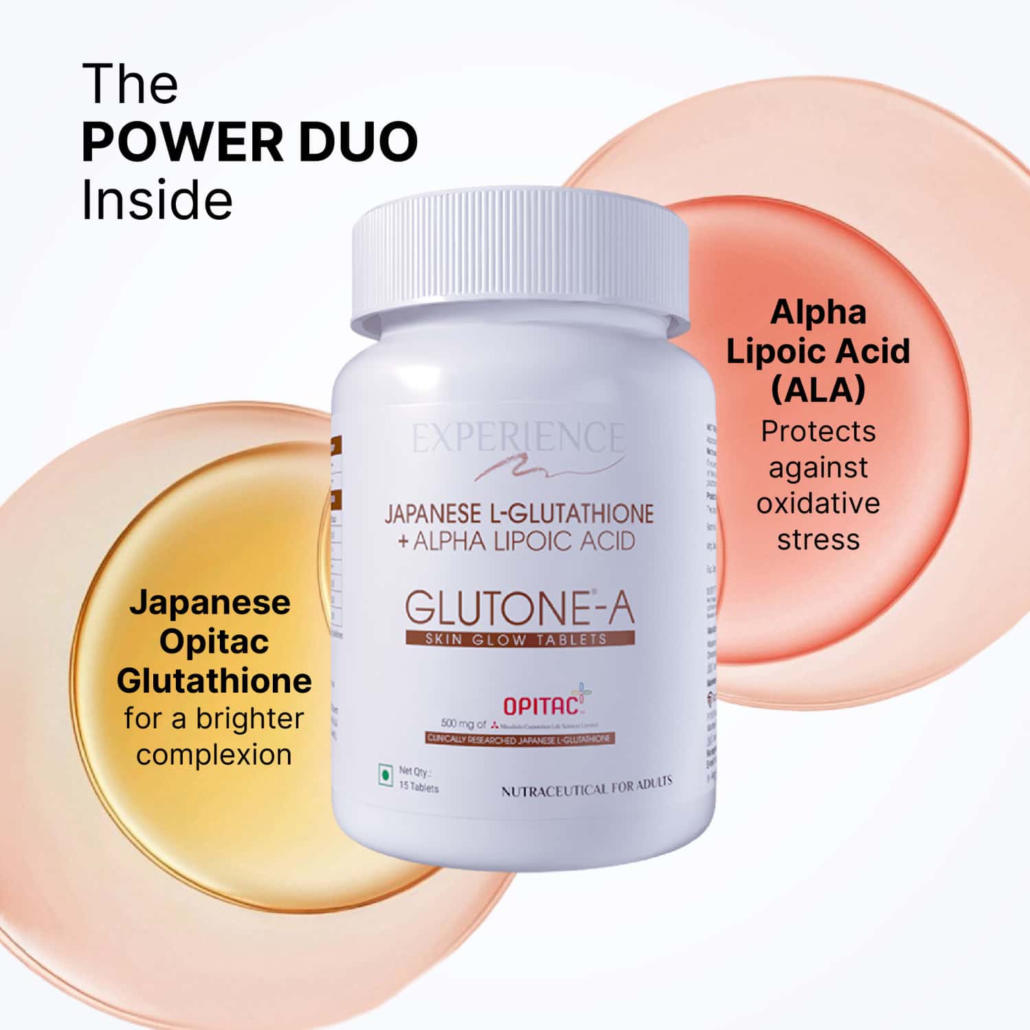 Buy GLUTONE-A JAPANESE GLUTATHIONE WITH ALPHA LIPOIC ACID TABLETS FOR  GLOWING SKIN 30 TABLETS Online & Get Upto 60% OFF at PharmEasy