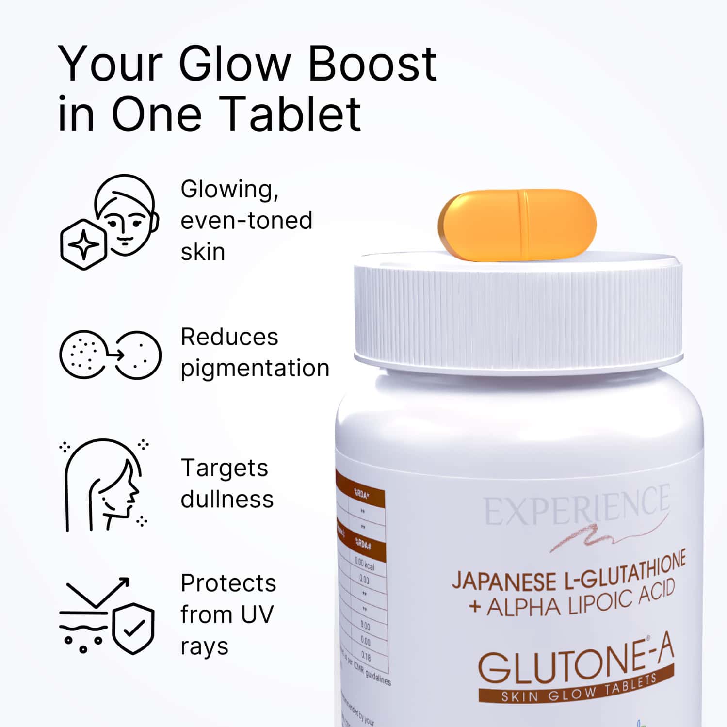 Buy GLUTONE-A JAPANESE GLUTATHIONE WITH ALPHA LIPOIC ACID TABLETS FOR  GLOWING SKIN 30 TABLETS Online & Get Upto 60% OFF at PharmEasy
