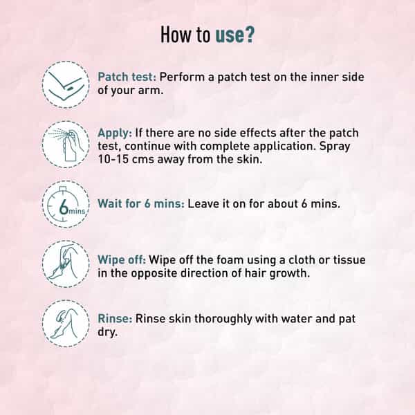 Sirona Hair Removal Cream Spray For Women | Painless Body Hair Removal For Women | Natural & Safe