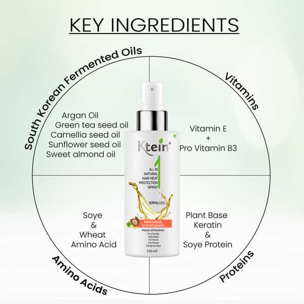 Ktein Natural All In One Hair Heat Protection Spray 100Ml