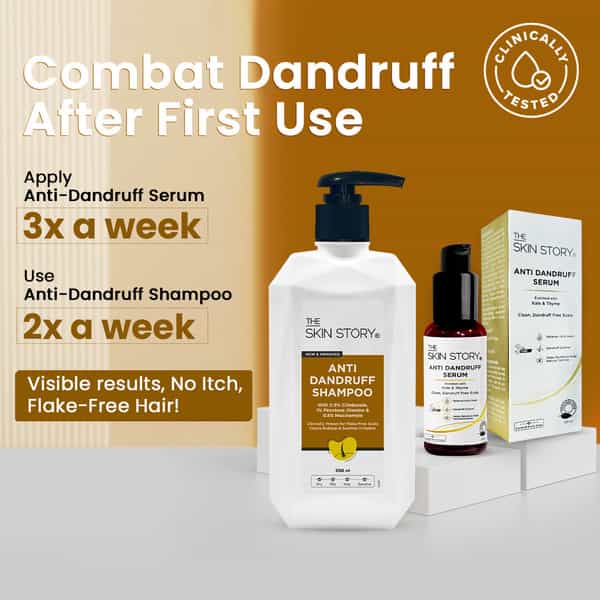 The Skin Story Anti Dandruff Shampoo For Scalp Cleansing Dandruff Control Soothes 250 Ml