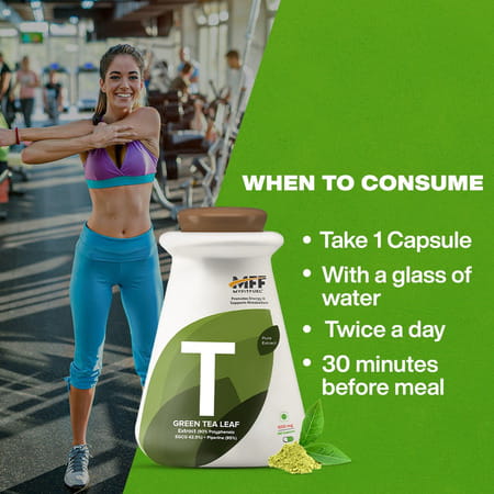 Myfitfuel Green Tea Extract (90% Polyphenols | 42.5% Egcg) With Piperine 95% | (600mg) | 90 Capsules