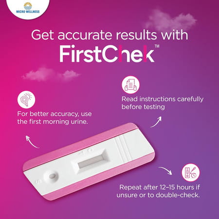 Firstchek -Pregnancy Test Kit | Single Use |Don'T Stress...Firstchek | 99% Accuracy | Pack Of 3
