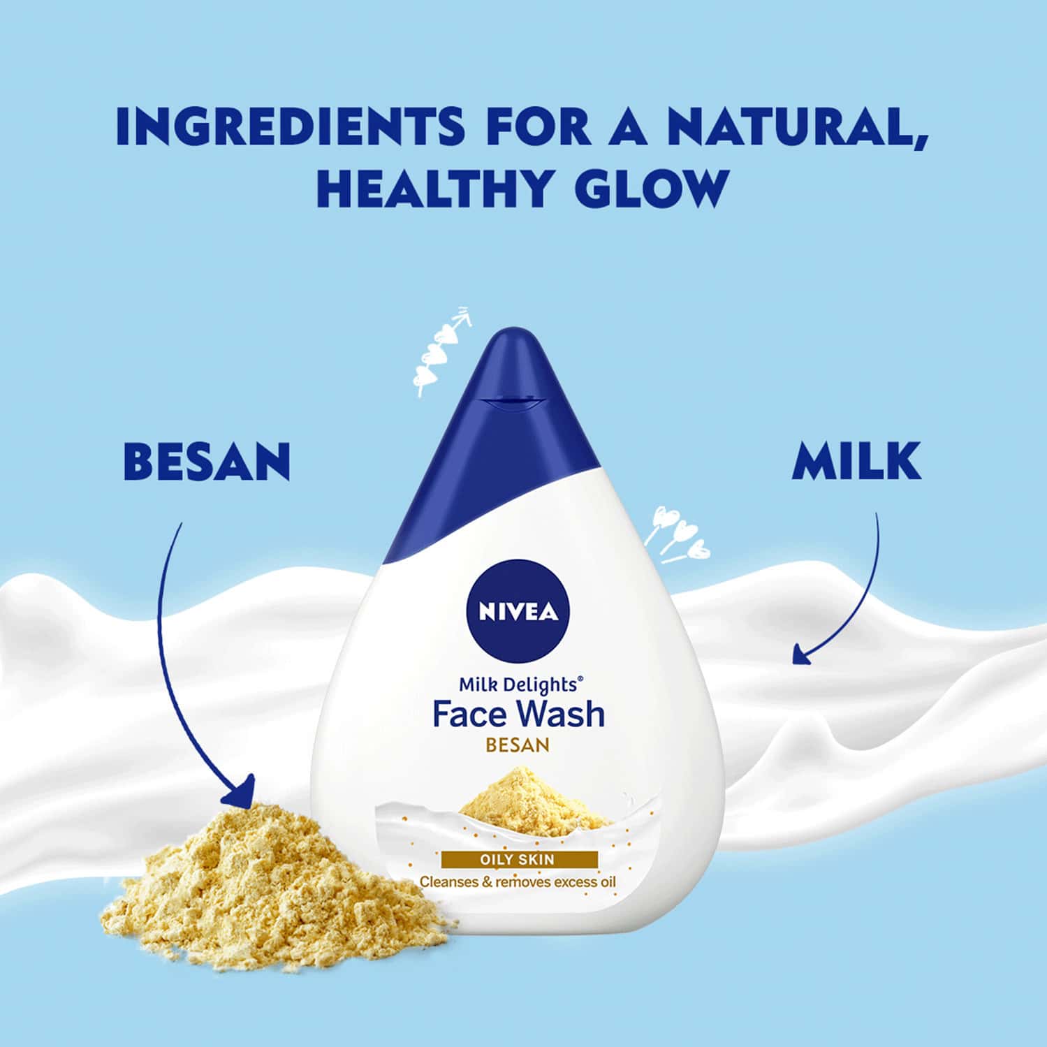 Buy NIVEA MILK DELIGHTS GRAMFLOUR FACEWASH 100 ML Online & Get Upto