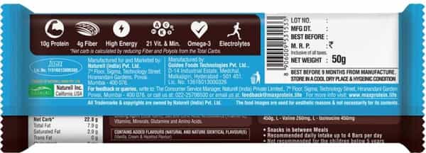 Ritebite Max Protein Daily Choco Classic Protein Bars 300G - Pack Of 6 (50G X 6)