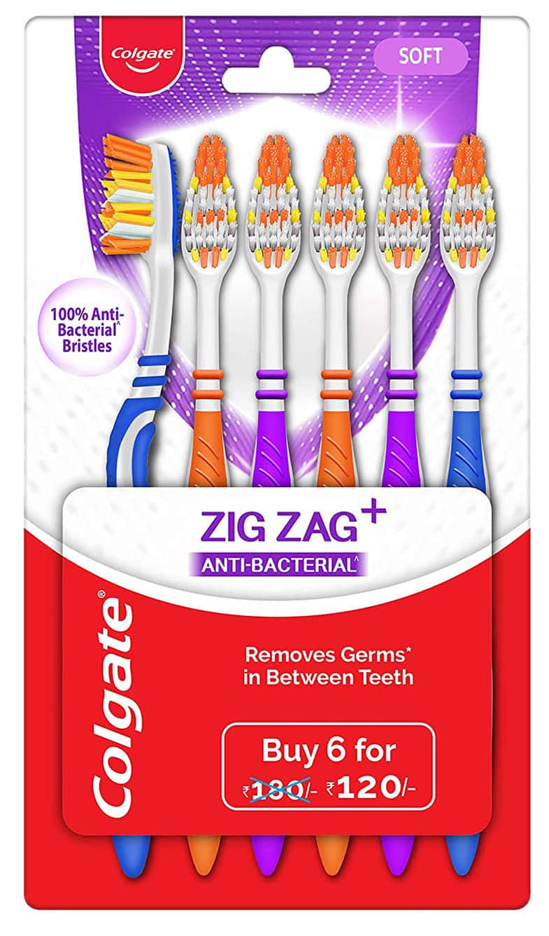 Colgate Zig Zag Revite Pack Of 6 Tooth Brush 1