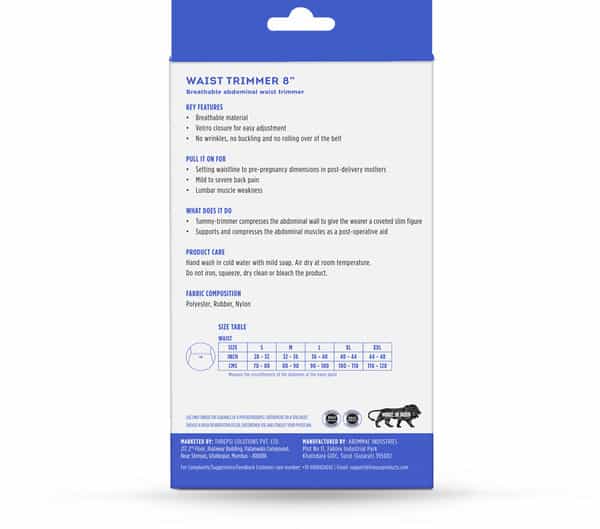 Liveasy Ortho Care Waist Trimmer / Abdominal Binder - Medium (32-36 Inch)