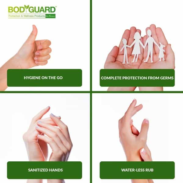 Bodyguard Alcohol Based Hand Sanitizer With Lavender Fragrance - 500Ml