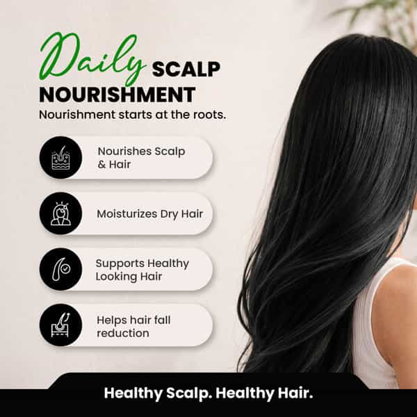 Green Milk Brahmi Hair Oil | Ayurvedic Scalp Care Oil For Strong Hair & Soothing Scalp | 180 Ml