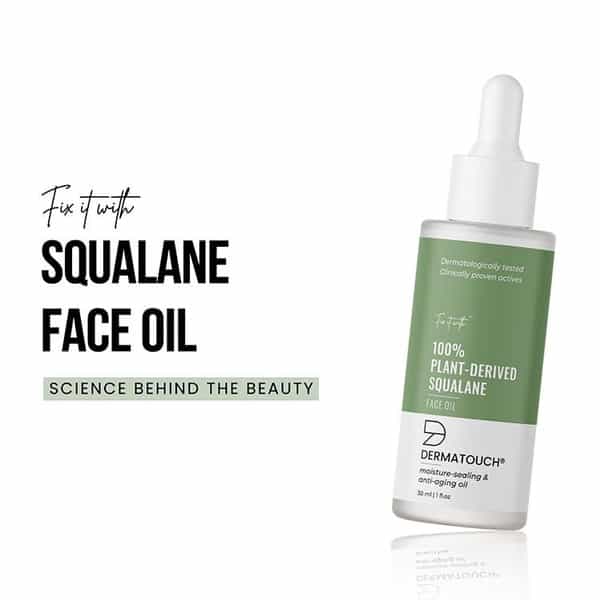 Dermatouch Squalane Oil For Face |Glowing Skin | Moisturize & Minimize Fine Lines & Wrinkles - 30Ml