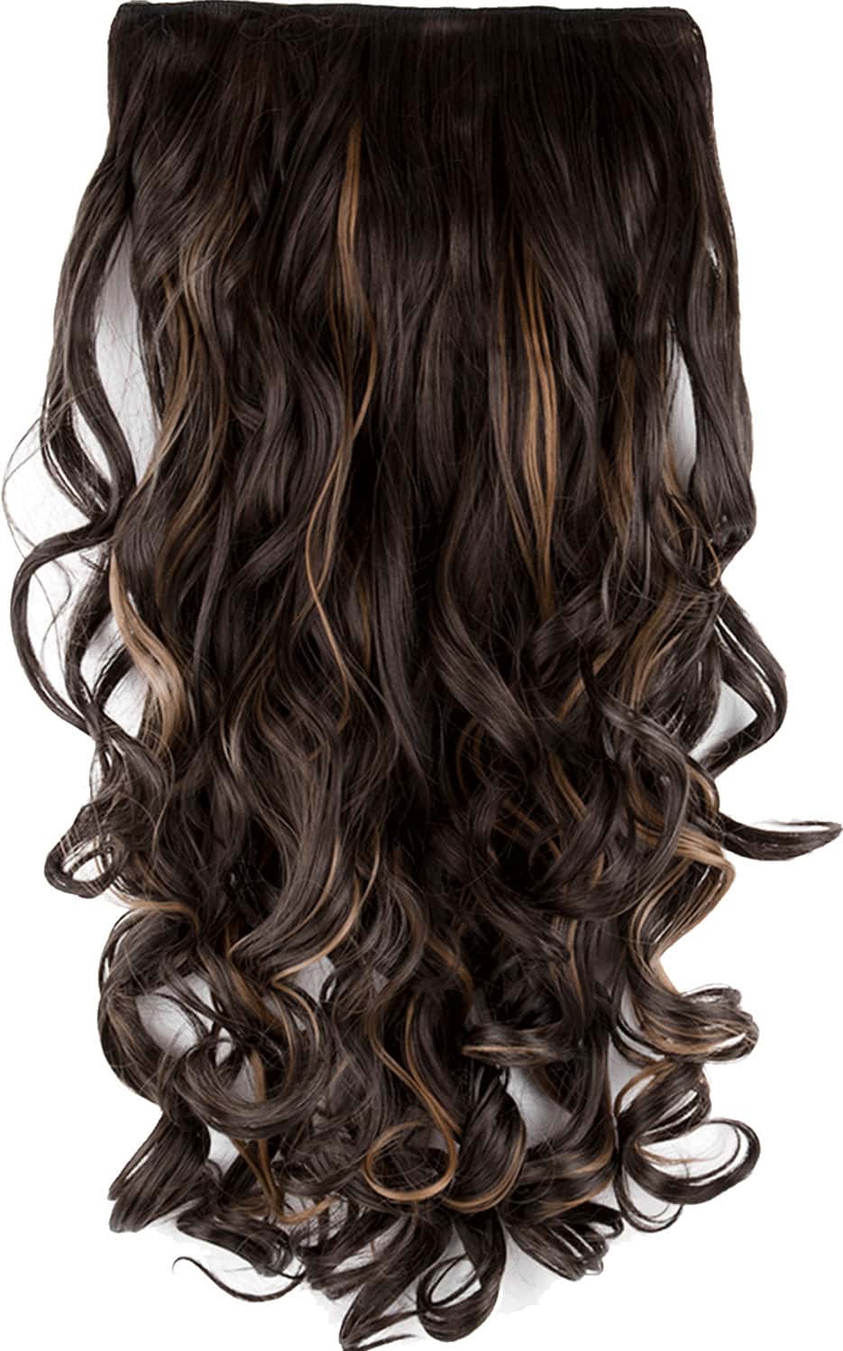 Streak Street Clip-In 24'' Soft Curls Mix-Brown Hair Extensions