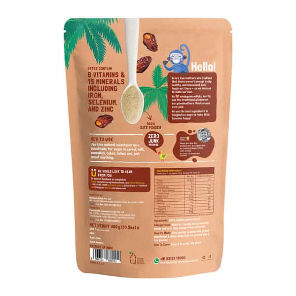 Slurrp Farm Dates Powder Natural Sweetner 100G