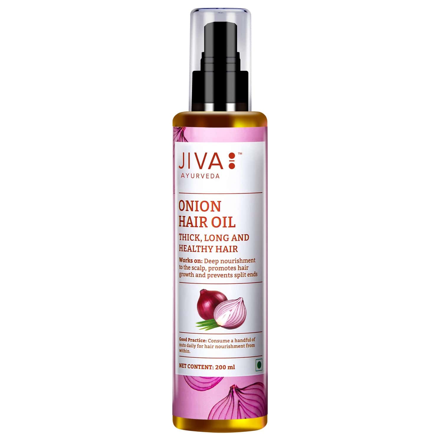 Jiva Onion Oil Provides Deep Nourishment | Promotes Hair Growth -200ml(pack Of 1)