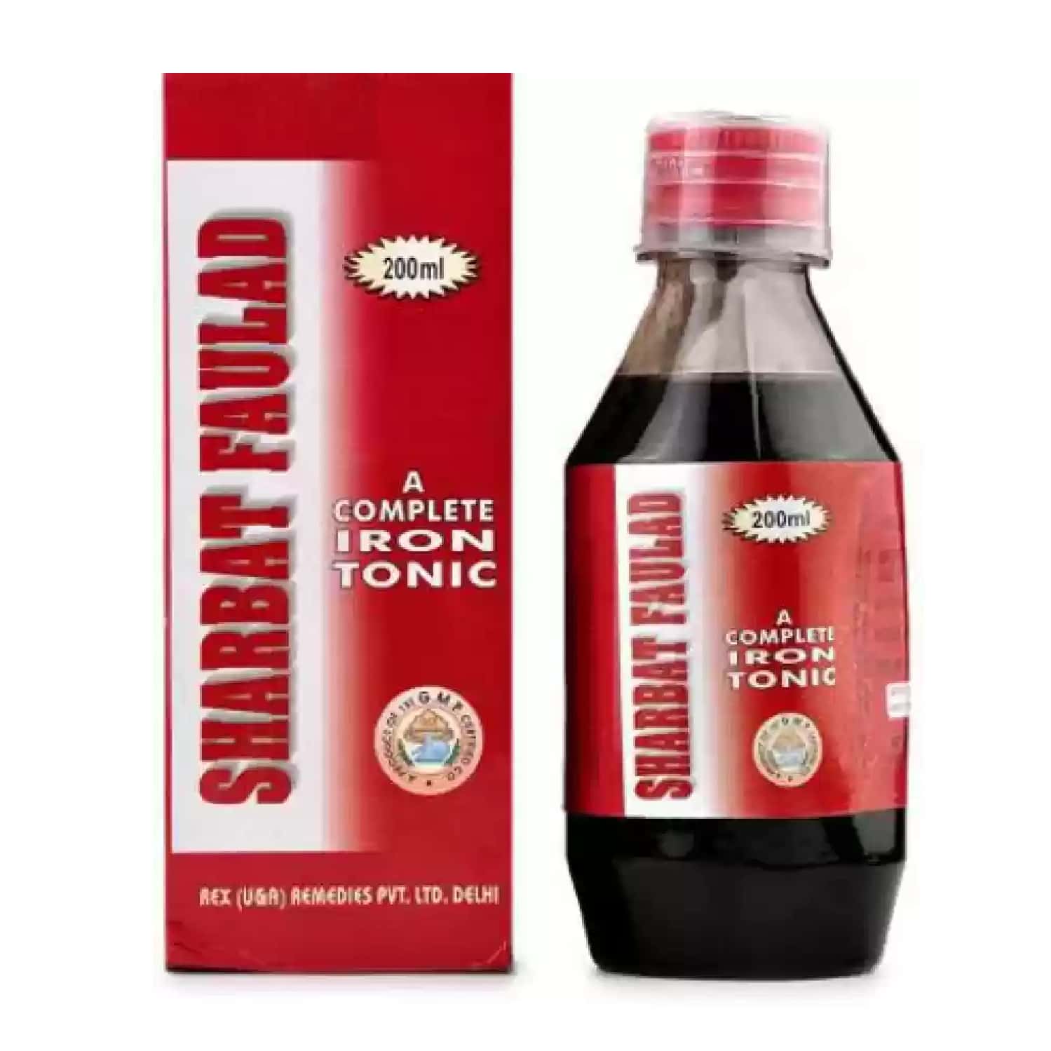 Rex Sharbat E Faulad (200ml) Pack 3