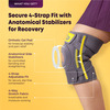 Betterhood 4-Strap Knee Brace With Stabilizers | Open Patella Knee Cap Support (Pack Of 1)