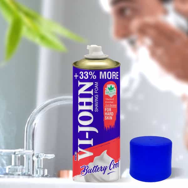 Vi-John Shaving Foam Hard Skin + Zesty Breeze Lemon Lime Shaving Foam Combo (400Gm Each)